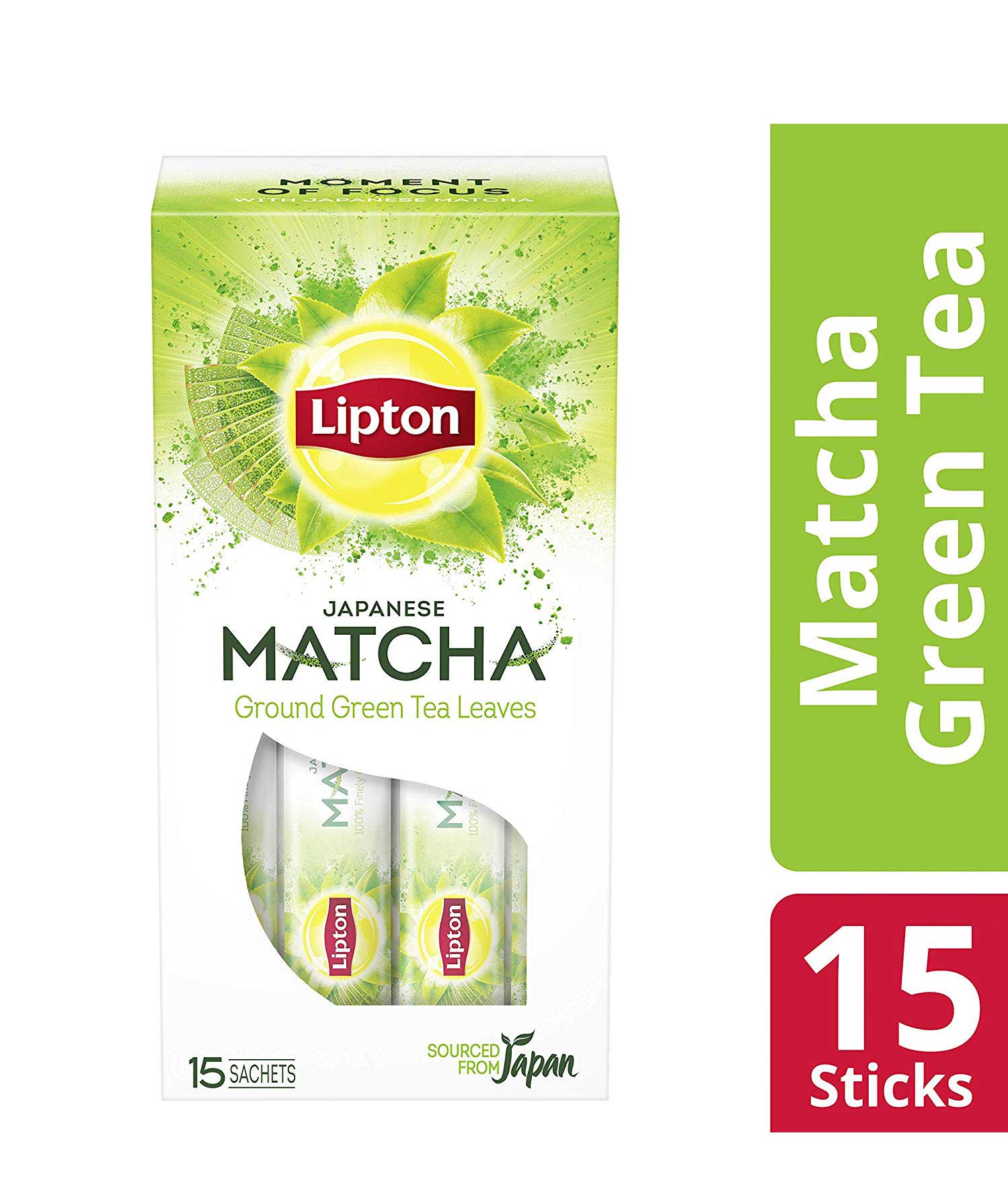 Lipton Japanese Matcha Green Tea, 15 Sticks