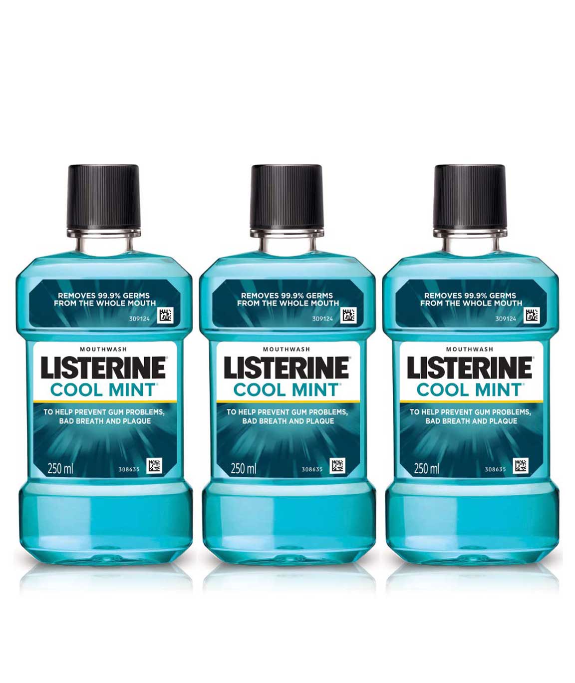 Listerine Cool Mint Mouthwash 250ml (Buy 2 Get 1 Free)