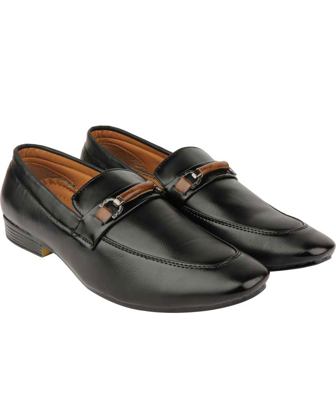 LOAFER-BUCKLE LOAFERS FOR MEN (BLACK)