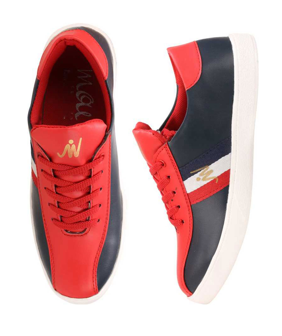 M-GCI SNEAKERS SNEAKERS FOR MEN (NAVY, RED, WHITE)
