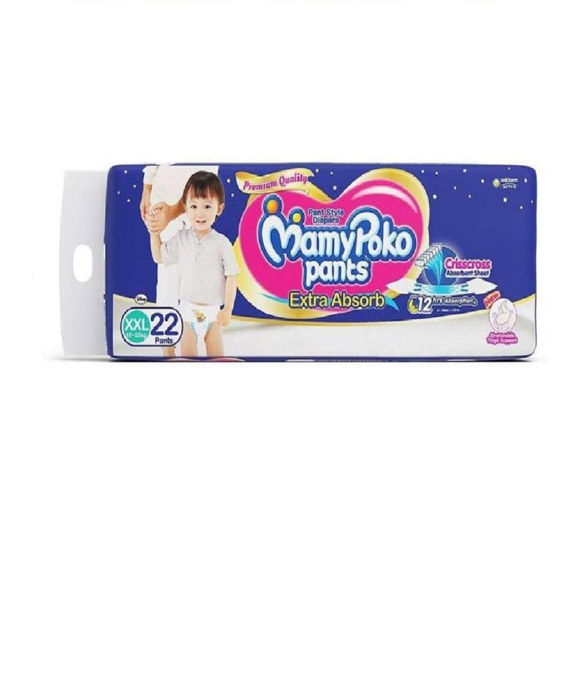 MamyPoko Pants Extra ADSORB Diaper-XXL (22 Pieces)