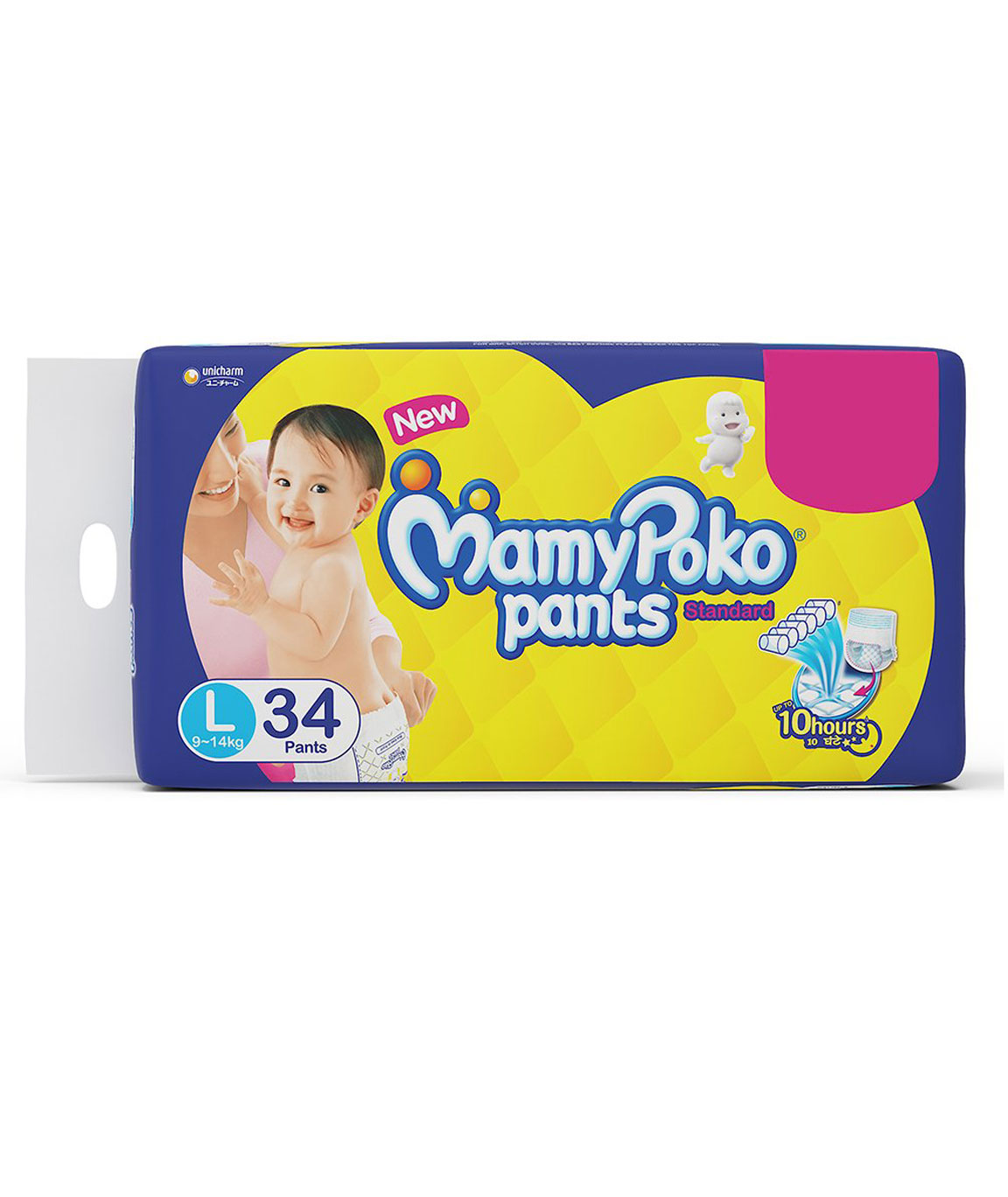 MamyPoko Pants Standard Diapers, Large (Pack of 34)