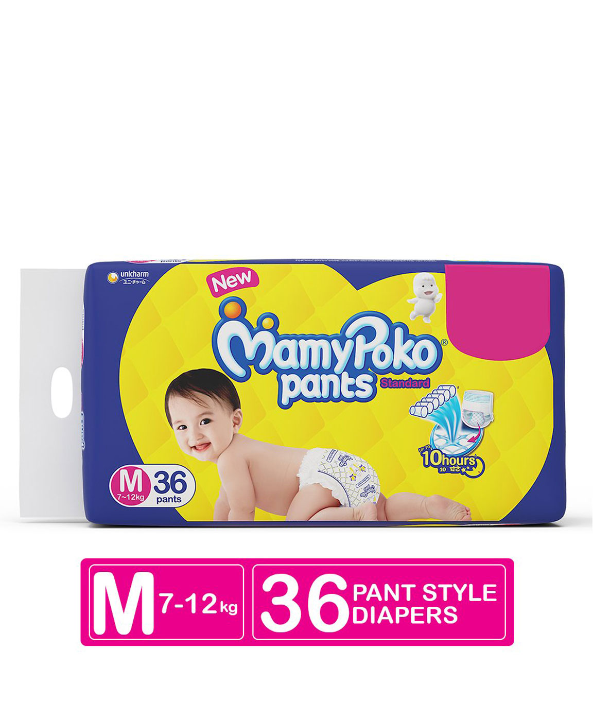 MamyPoko Pants Standard Diapers, Medium (Pack of 36)