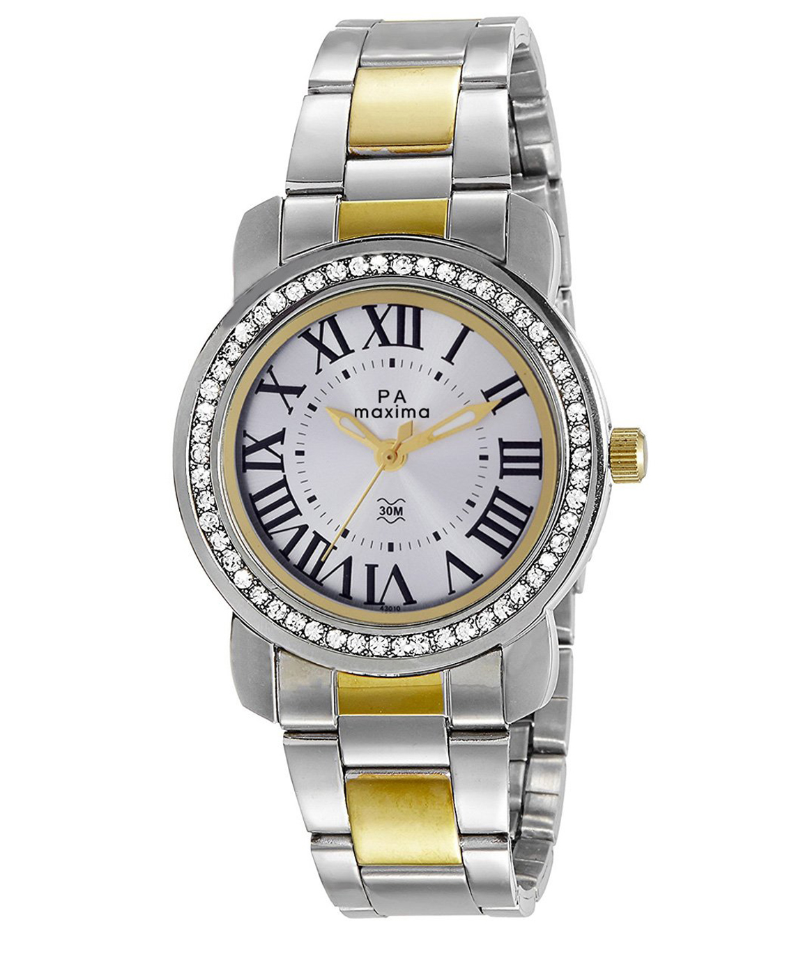 Maxima Analog Silver Dial Women`s Watch - 43010CMLT