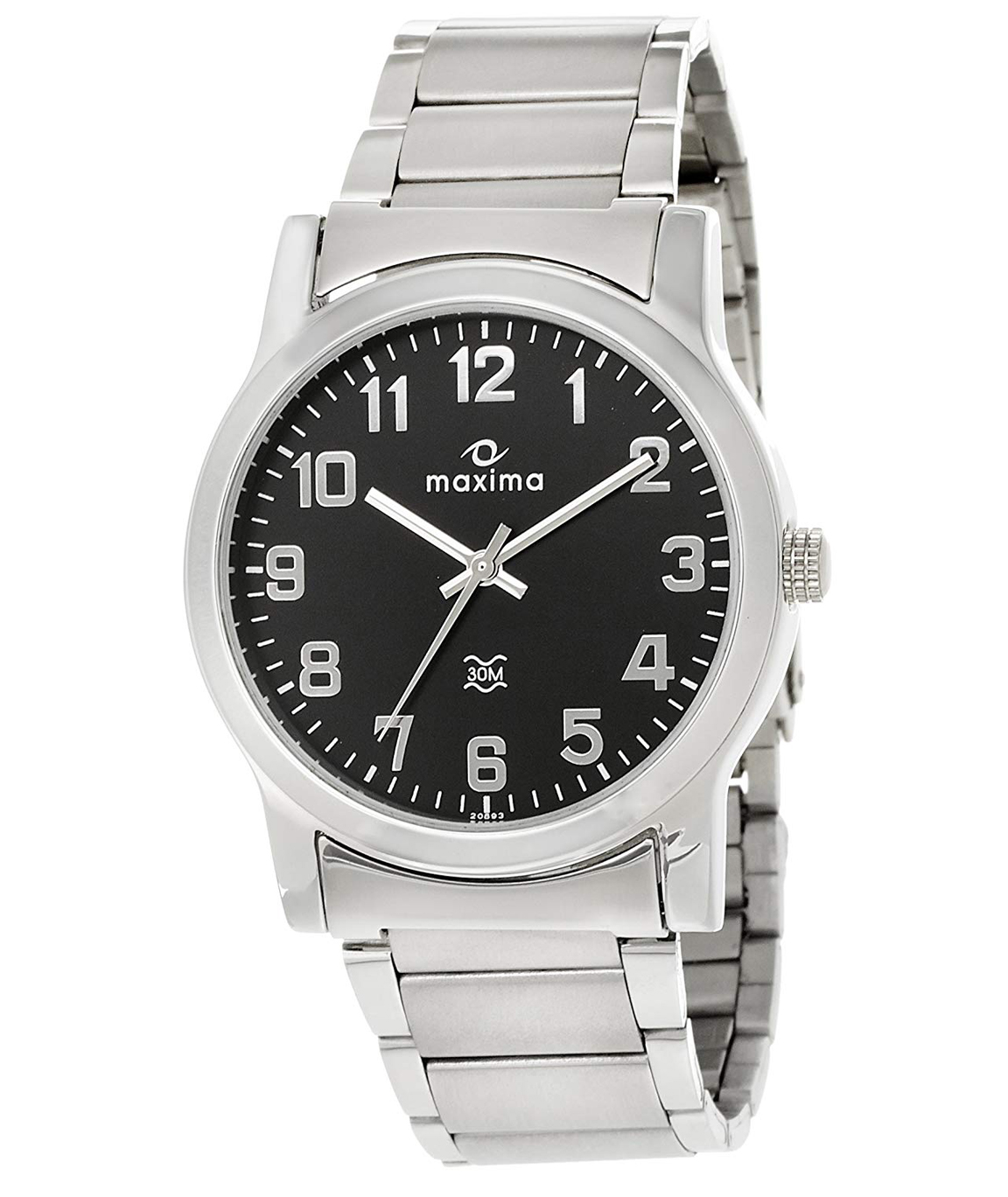 Maxima Attivo Analog Black Dial Men`s Watch - 20893CMGI
