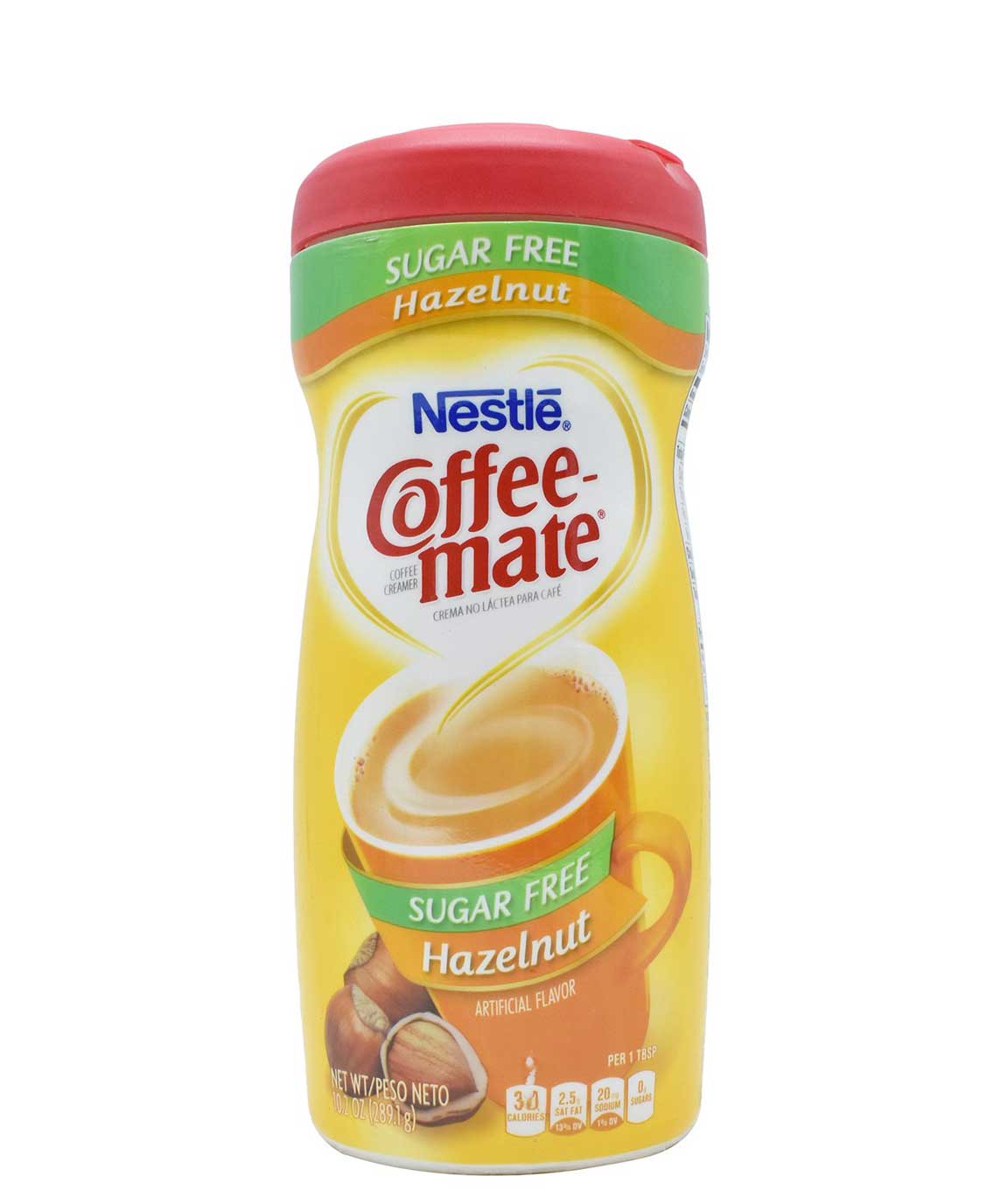 Nestle Coffee-mate Sugar-free, Hazelnut (289.1 g, 10.2 oz)