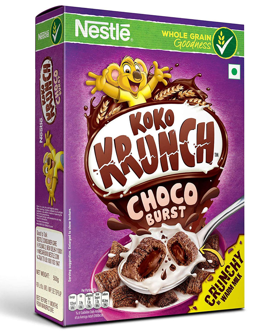 Nestle Koko Krunch Breakfast Cereal - Choco Burst, 500 gm Box