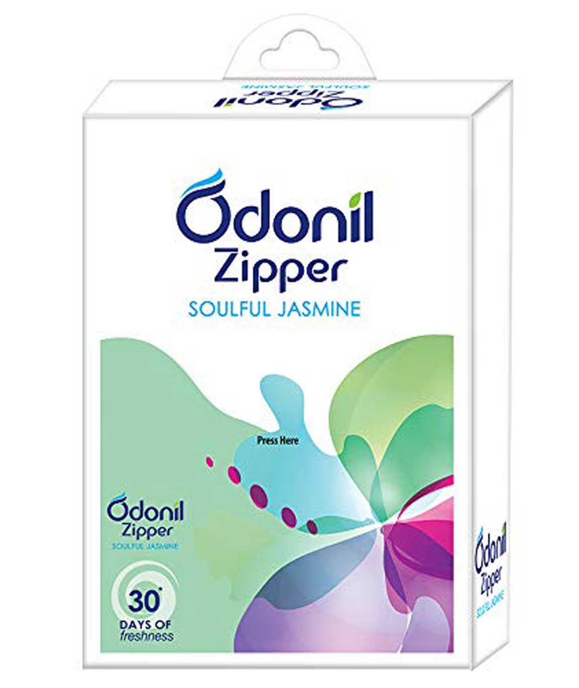 Odonil Zipper Soulful Air Freshener - 10 gm (Jasmine, Pack of 6)