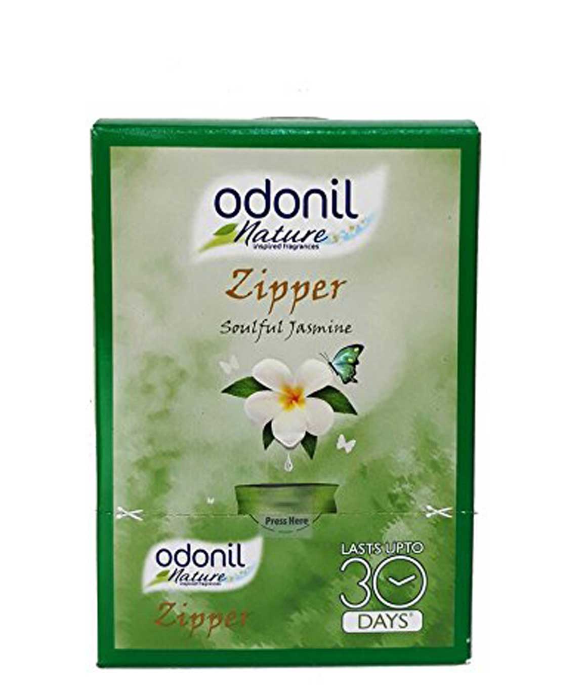 Odonil Zipper Soulful Air Freshener - 10 gm (Jasmine, Pack of 6)