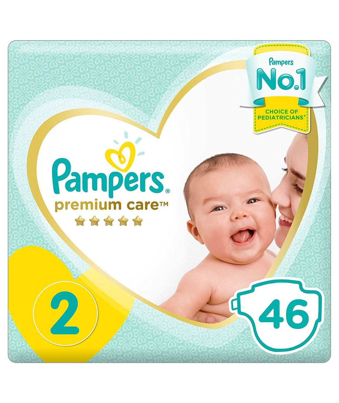 Pamper Premium Baby Care Diapers (3-8 kg) 46pcs Pack