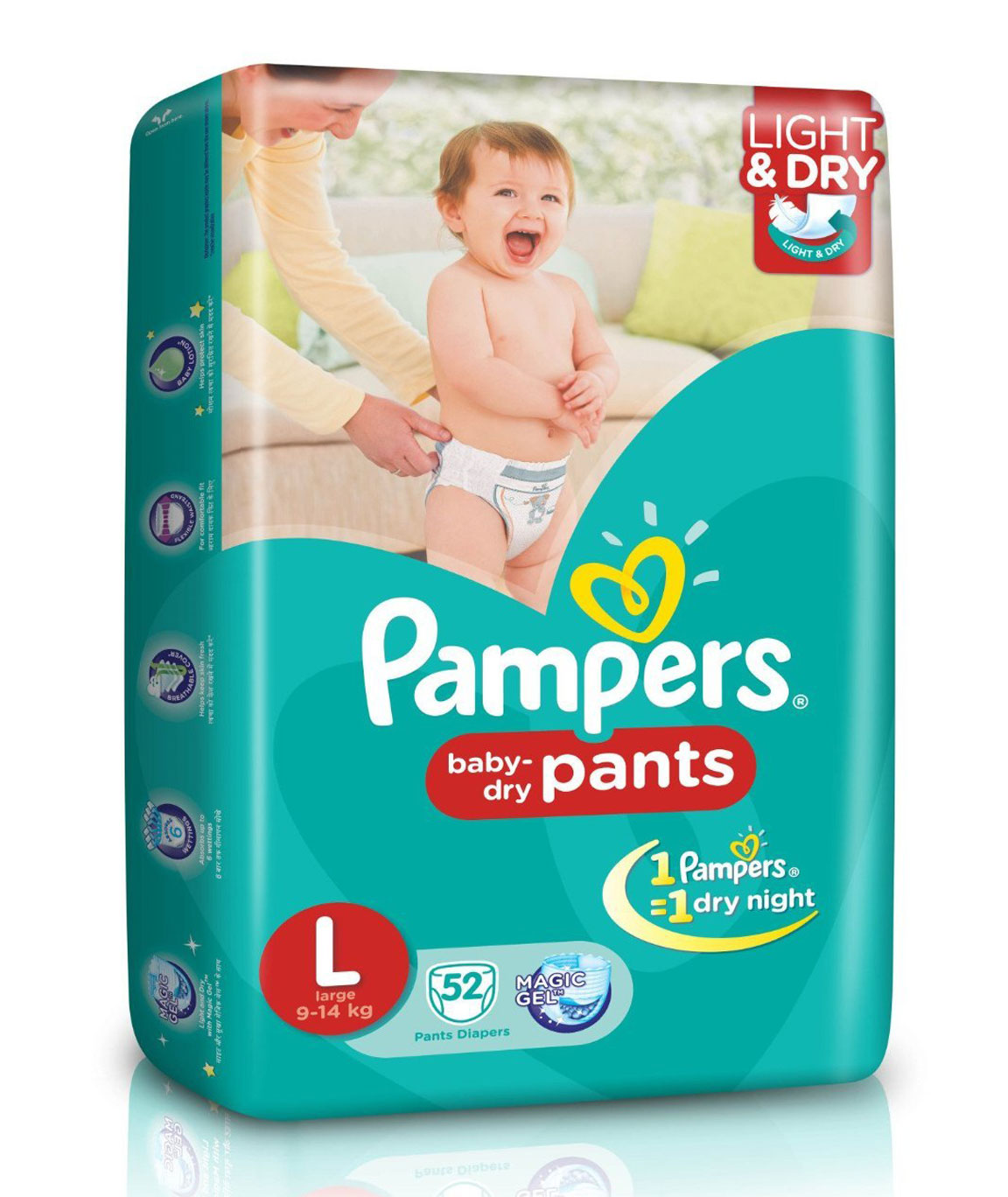 Pampers Large Size Diaper Pants (52 Count)