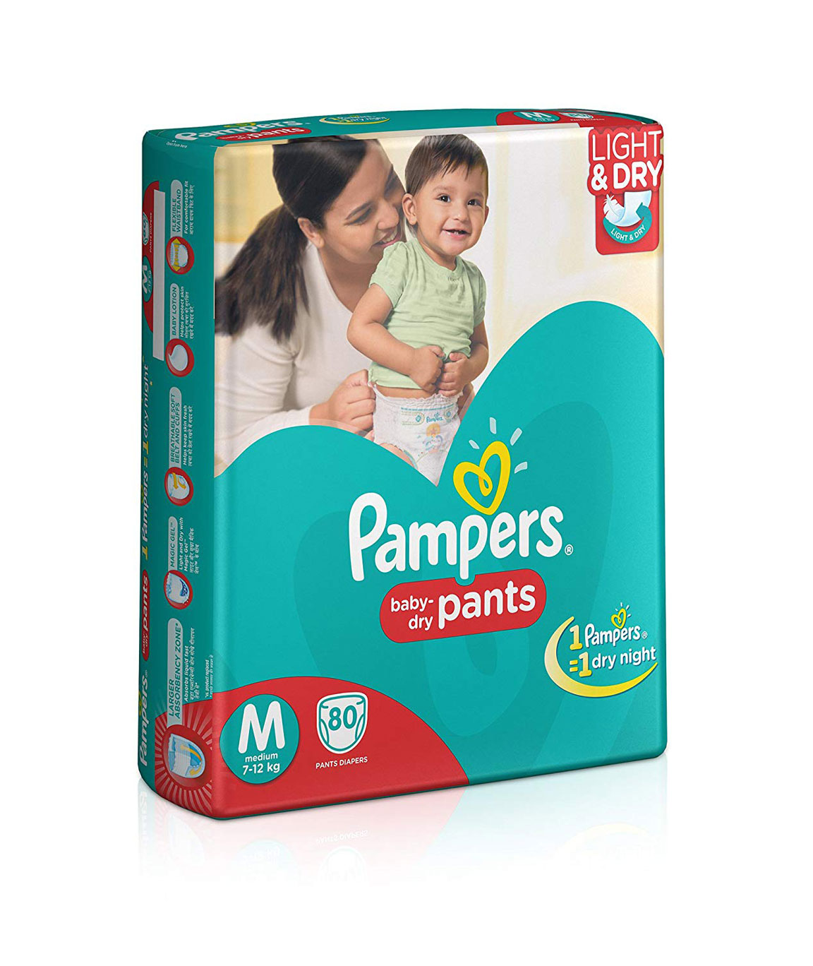 Pampers Medium Size Diaper Pants (80 Count)