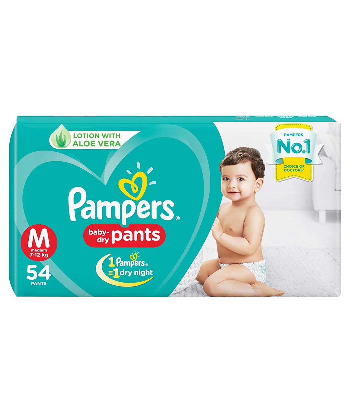 Pampers New Diapers Pants, Medium (54 Count)