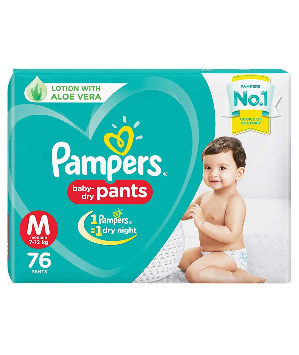 Pampers New Diapers Pants, Medium (76 Count)