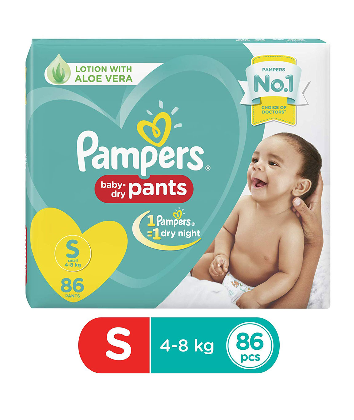 Pampers New Diapers Pants, Small, 86 Count