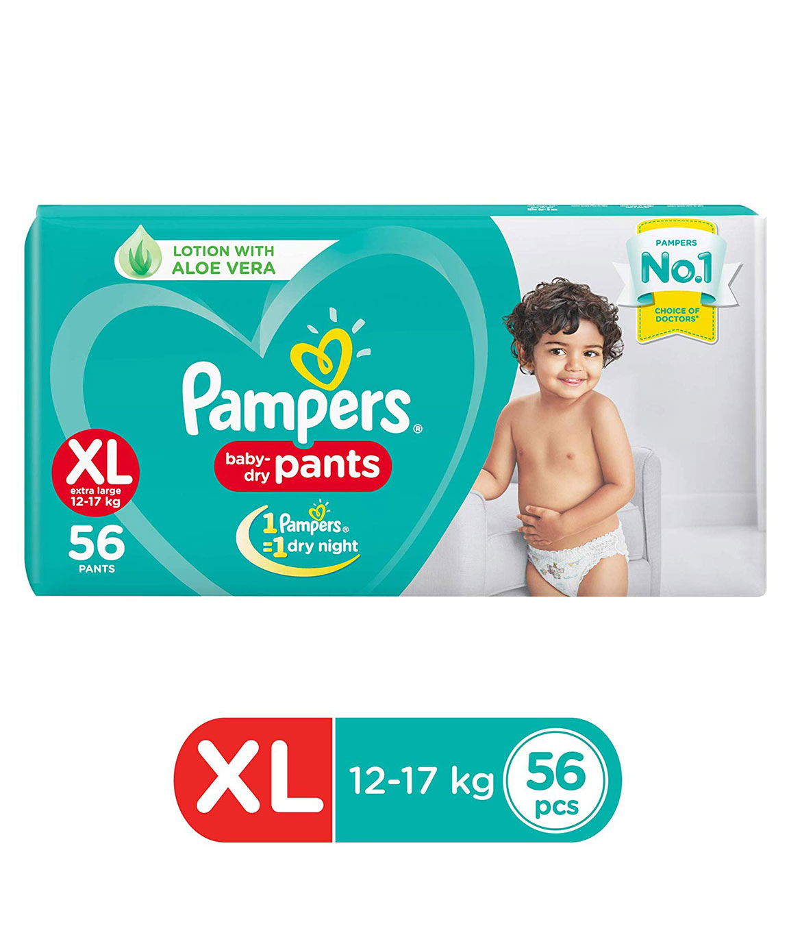 Pampers New Diapers Pants, XL (56 Count)