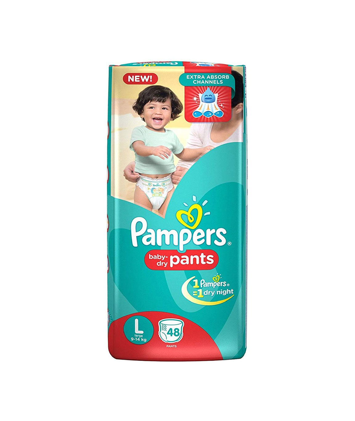 Pampers New Large Size Diapers Pants (48 Count)