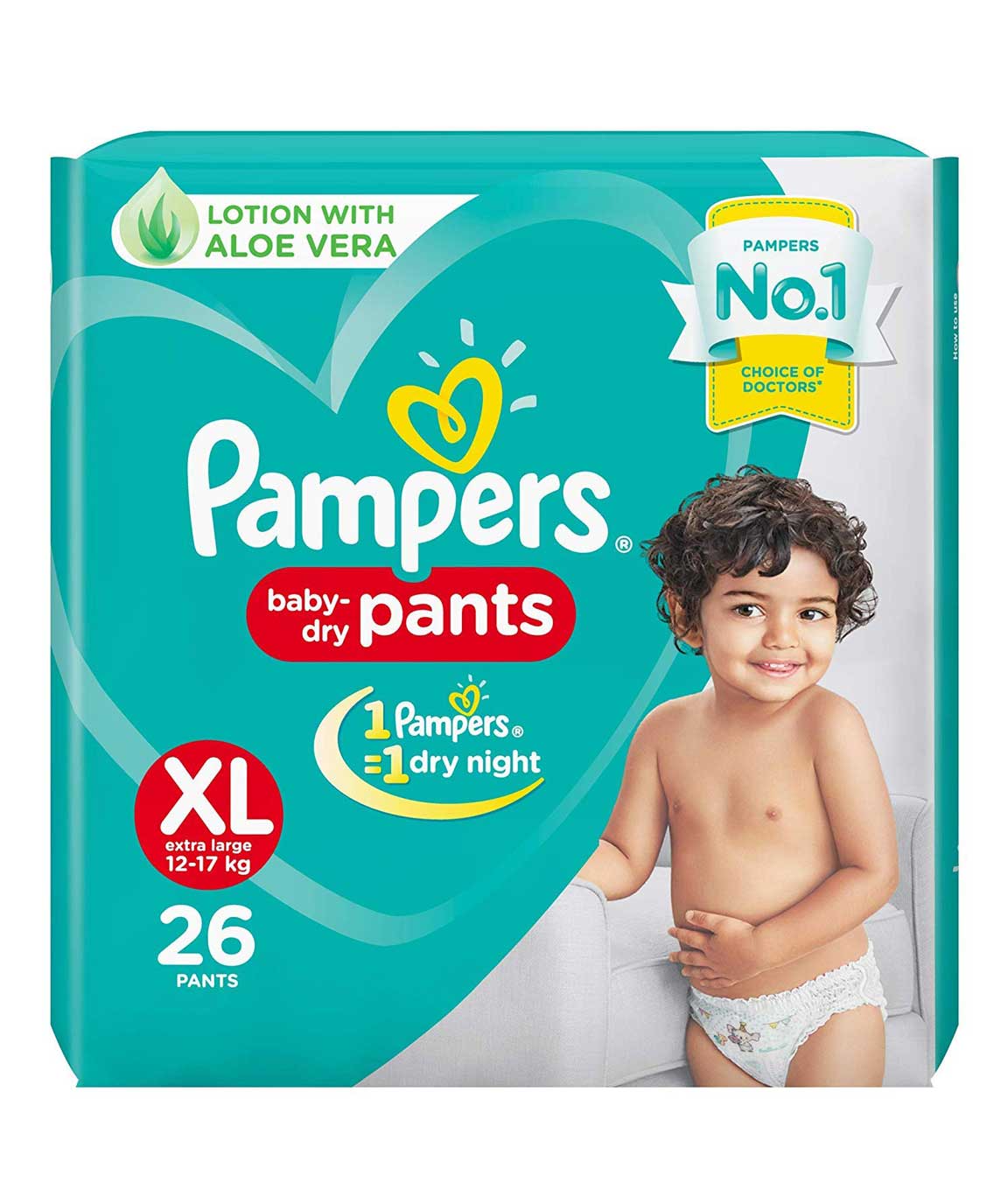 Pampers New X-Large Size Diapers Pants, 26 Count