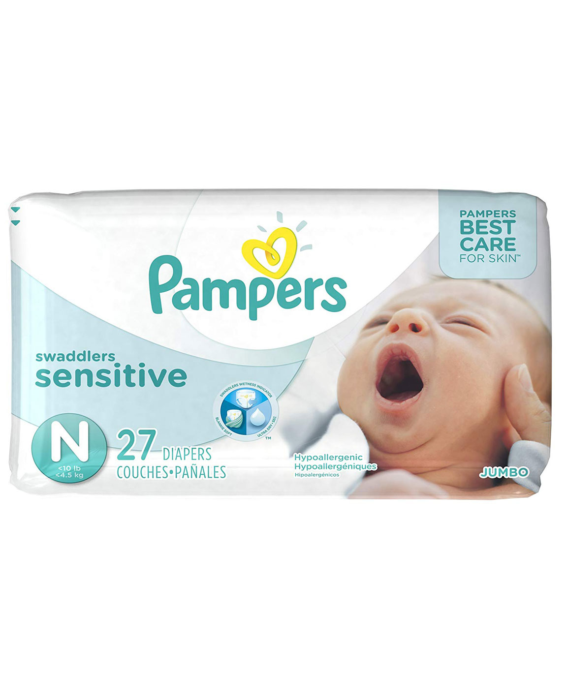 Pampers Newborn Swaddlers Sensitive Diaper (27 Pieces)