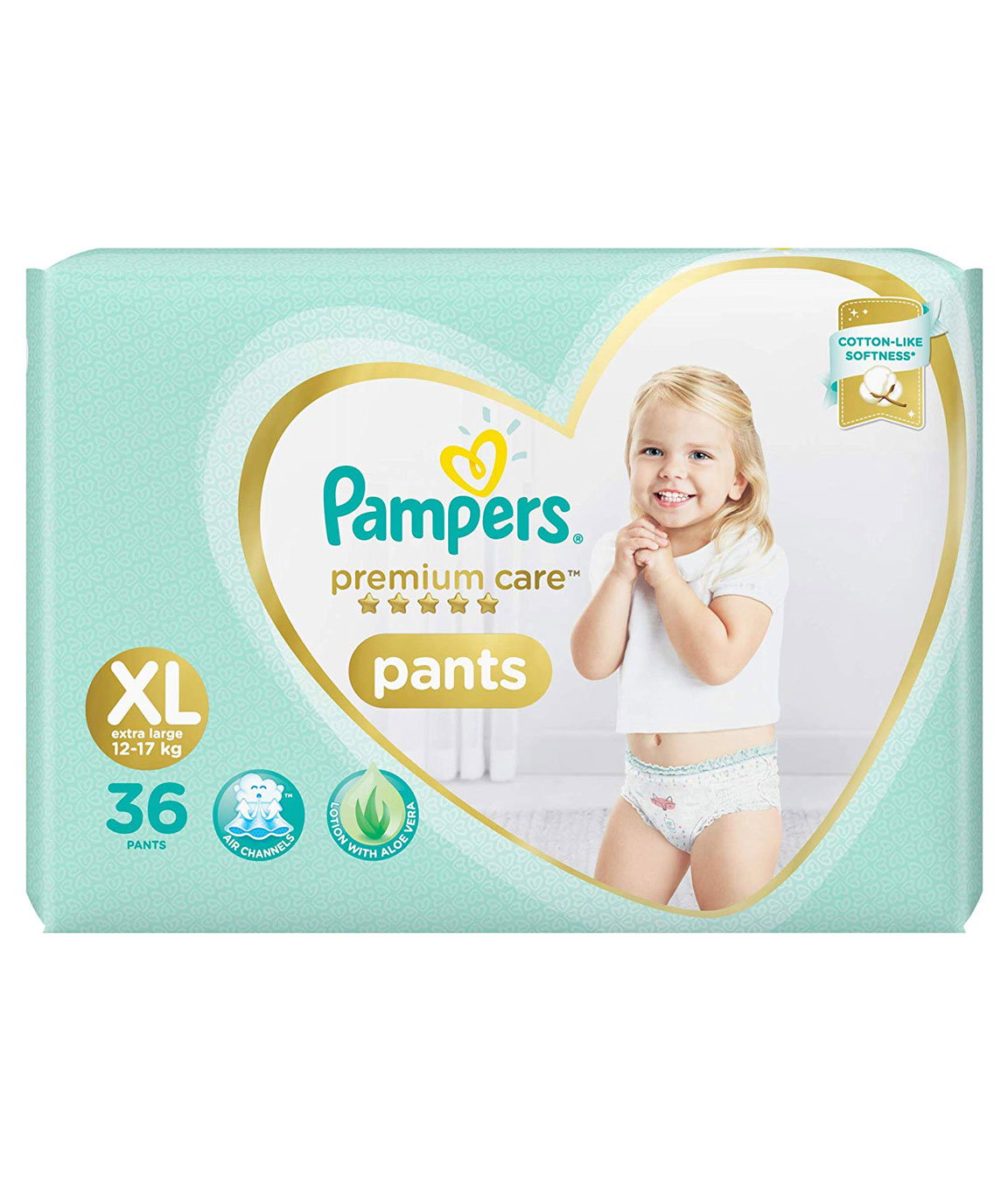 Pampers Premium Care Pants Diapers, X-Large, 36 Count
