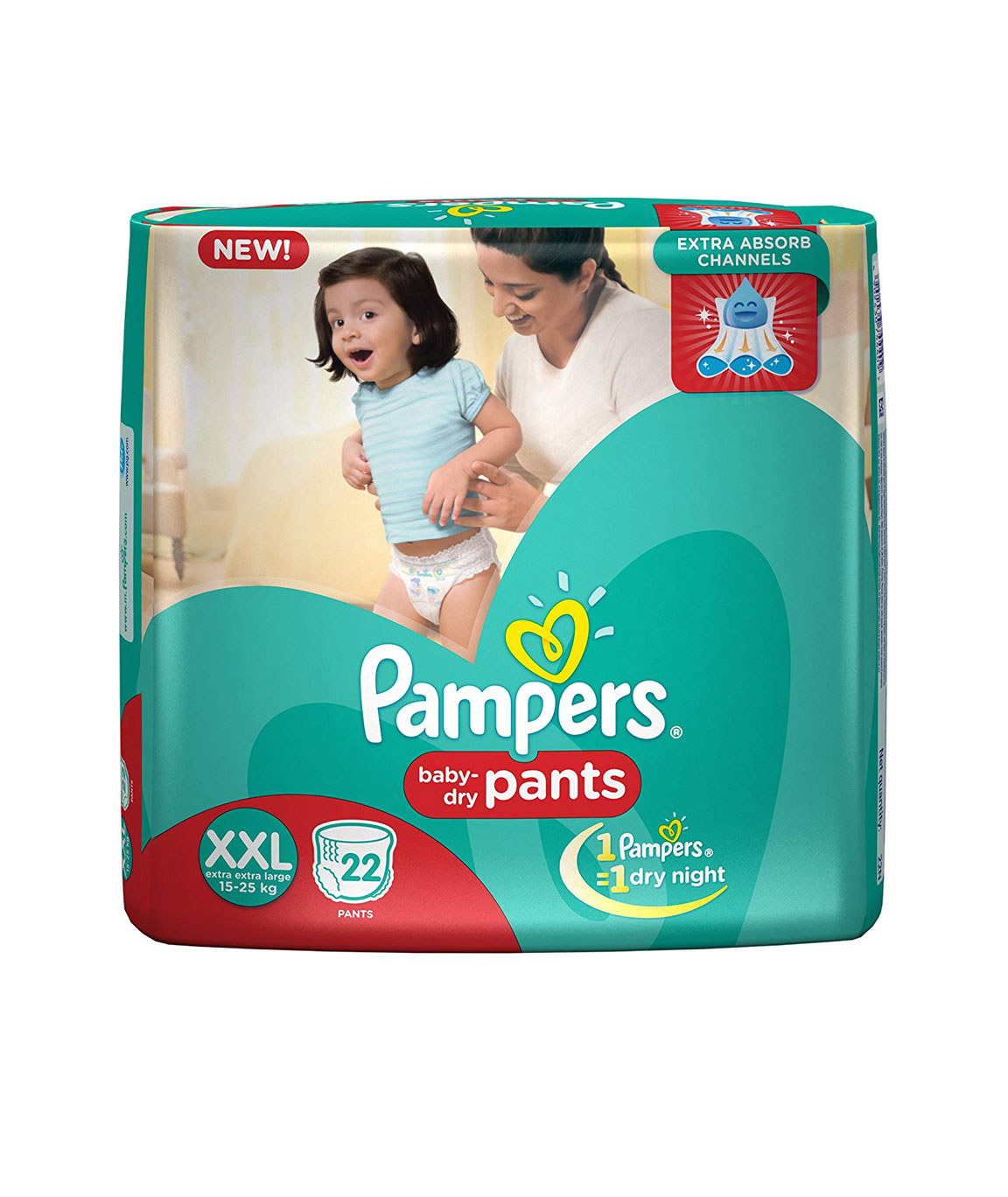 Pampers XXL Size Diapers Pants (22 Count)