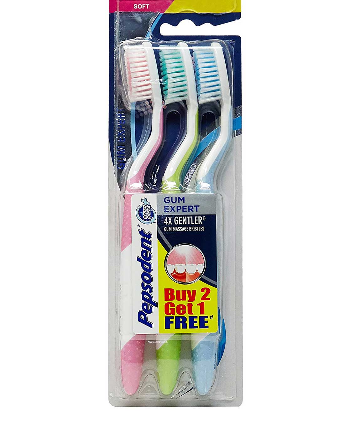 Pepsodent Gum Expert Toothbrush (Buy 2 Get 1 Free) - 3pc