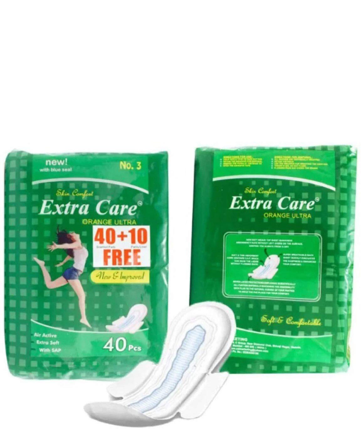 Pinchlife`s Extra Care XXL Pink Maxi Pads Pack of 50 (40+10)