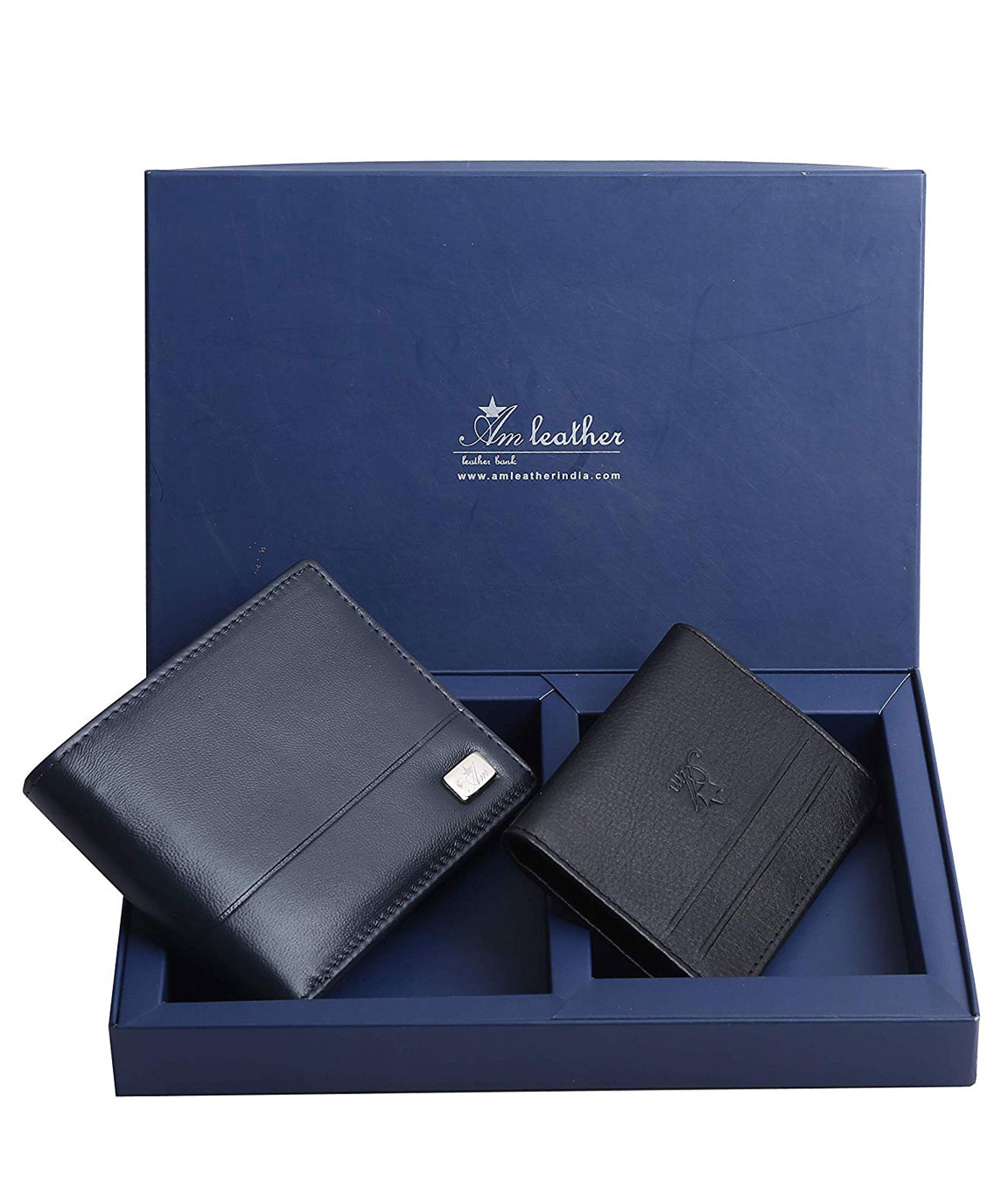 Premium and Best Genuine Leather Bi Fold Wallet and Card case from AM LEATHER for Men and Boys