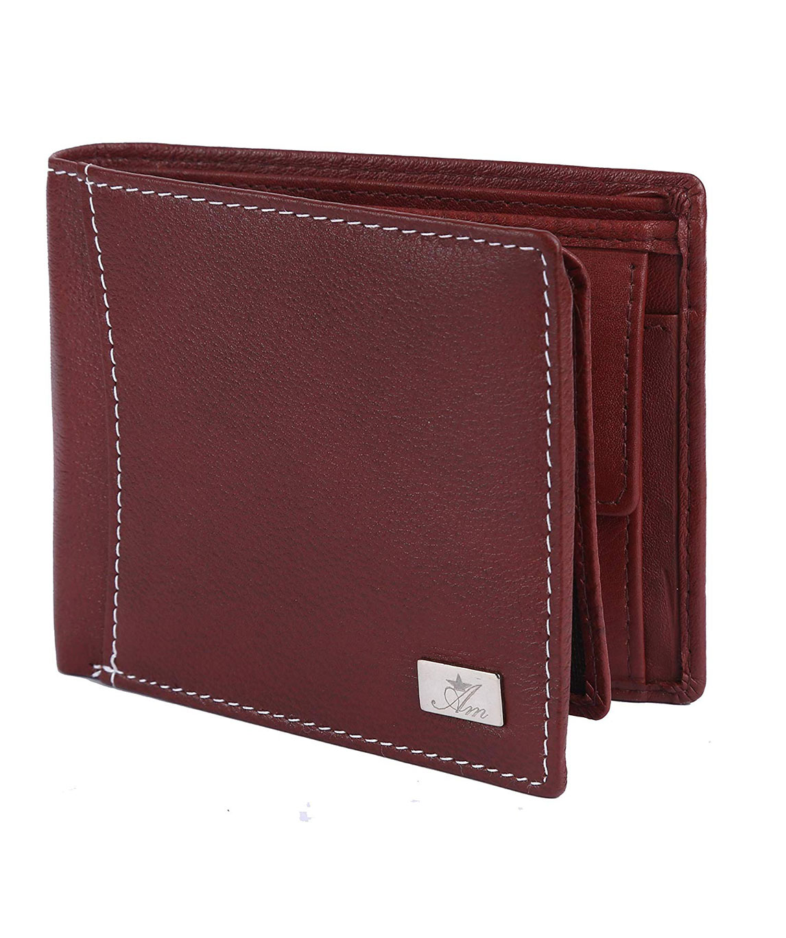 Premium and Best Genuine Leather RFID Safe Bi Fold Wallet from AM LEATHER for Men and Boys