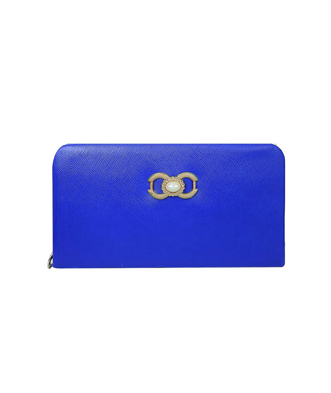 Rasm Lifestyle Beautiful Blue Textured Clutch for Women and Girls
