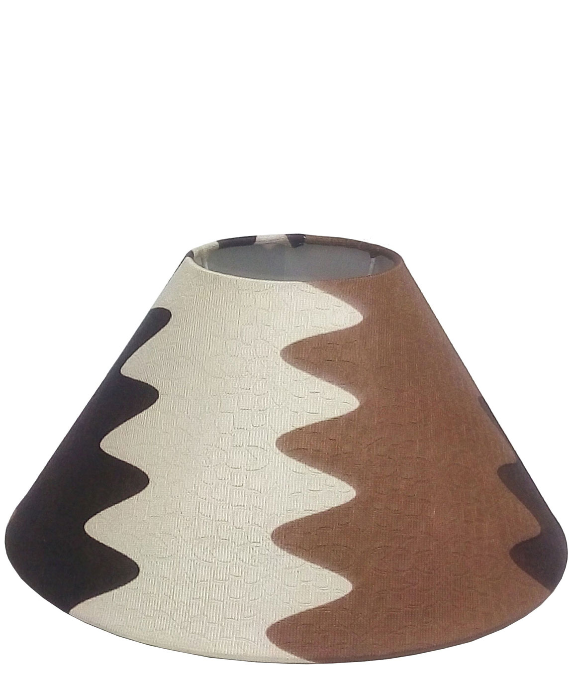 RDC 10 Inches Round Brown Wave Designer Lamp Shade for Table Lamp