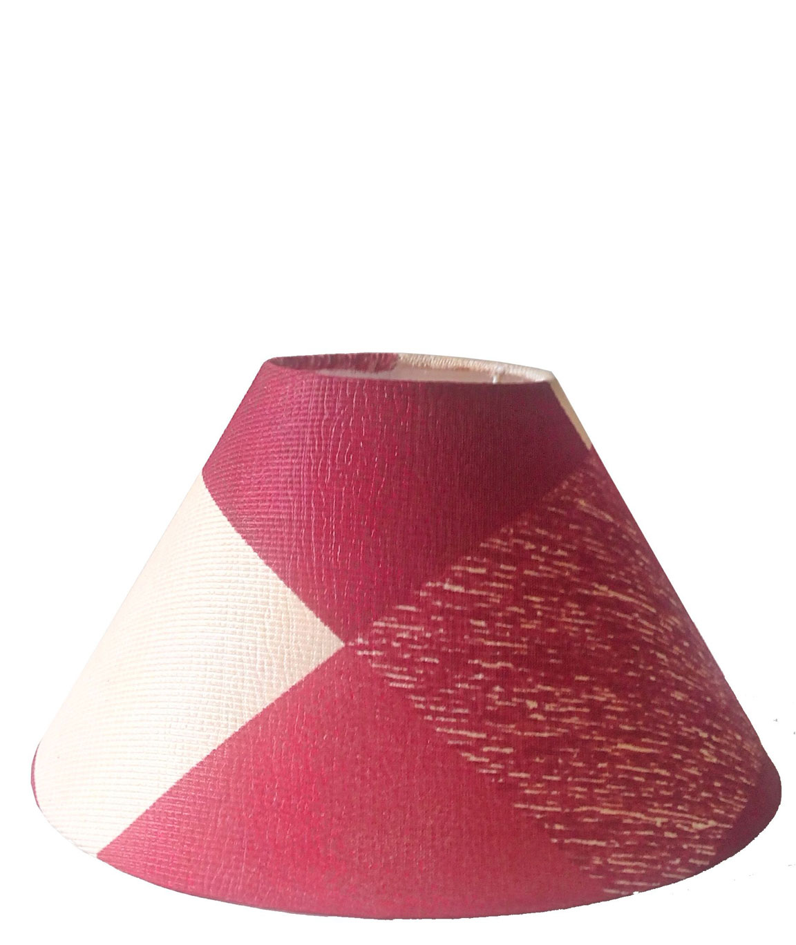 RDC 10 Inches Round Maroon Checks Designer Lamp Shade for Table Lamp