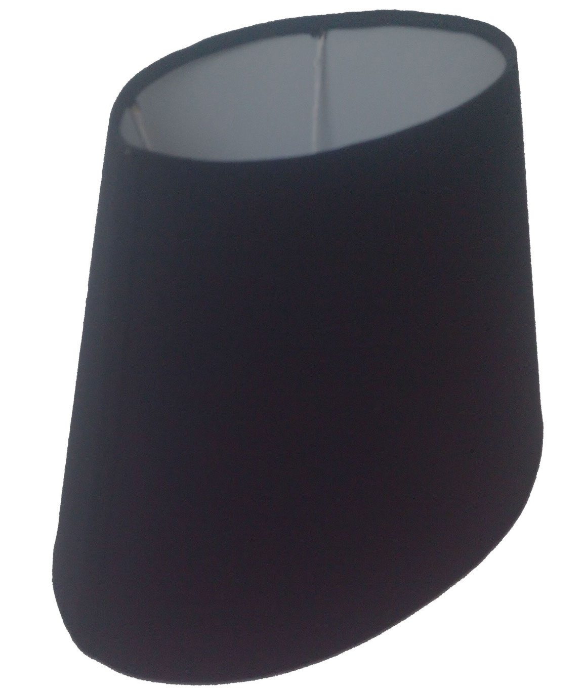 RDC 10 Inches Oval Plain Black Lamp Shade for Table Lamp