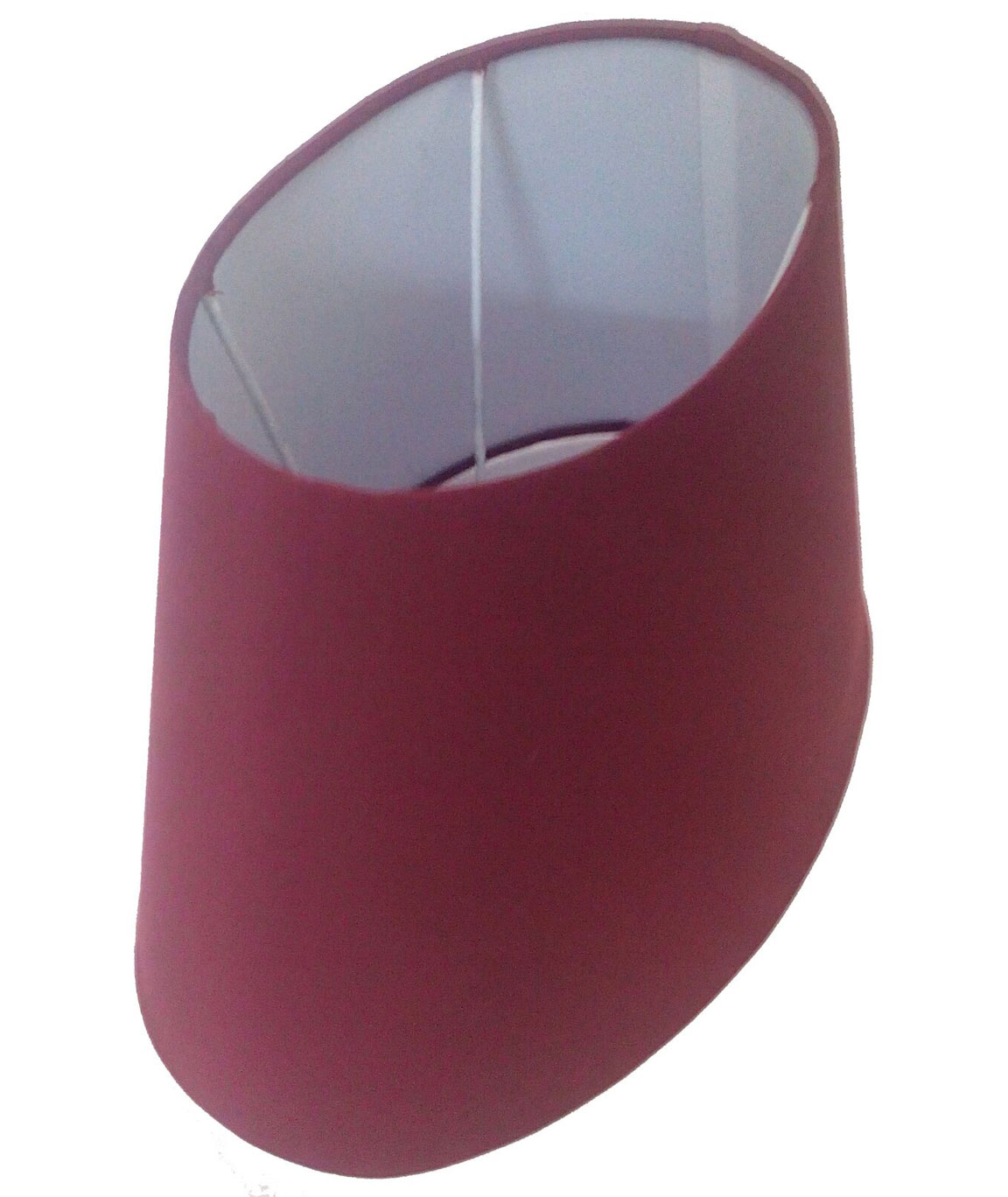 RDC 10 Inches Oval Plain Maroon Lamp Shade for Table Lamp