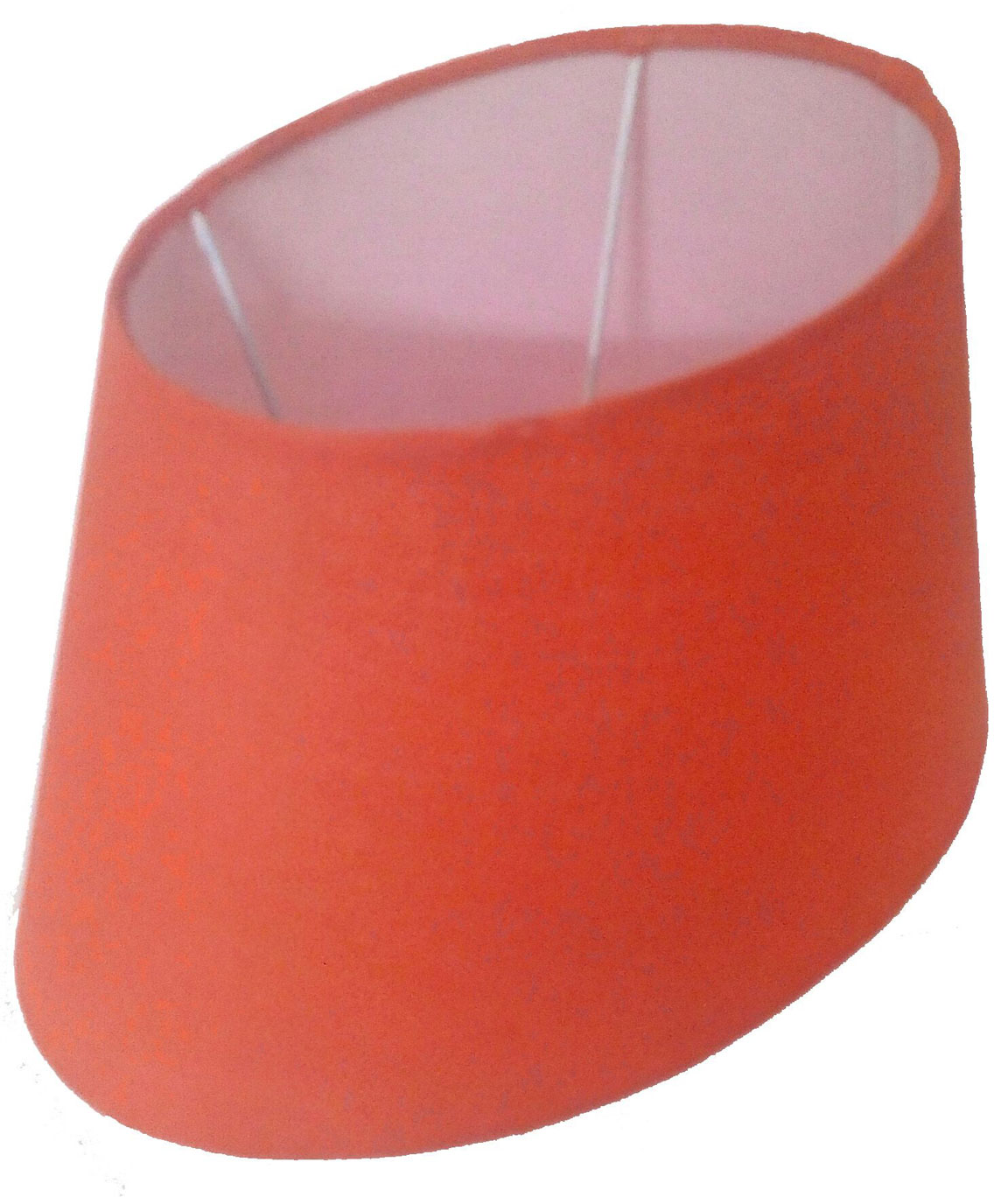 RDC 10 Inches Oval Plain Orange Lamp Shade for Table Lamp