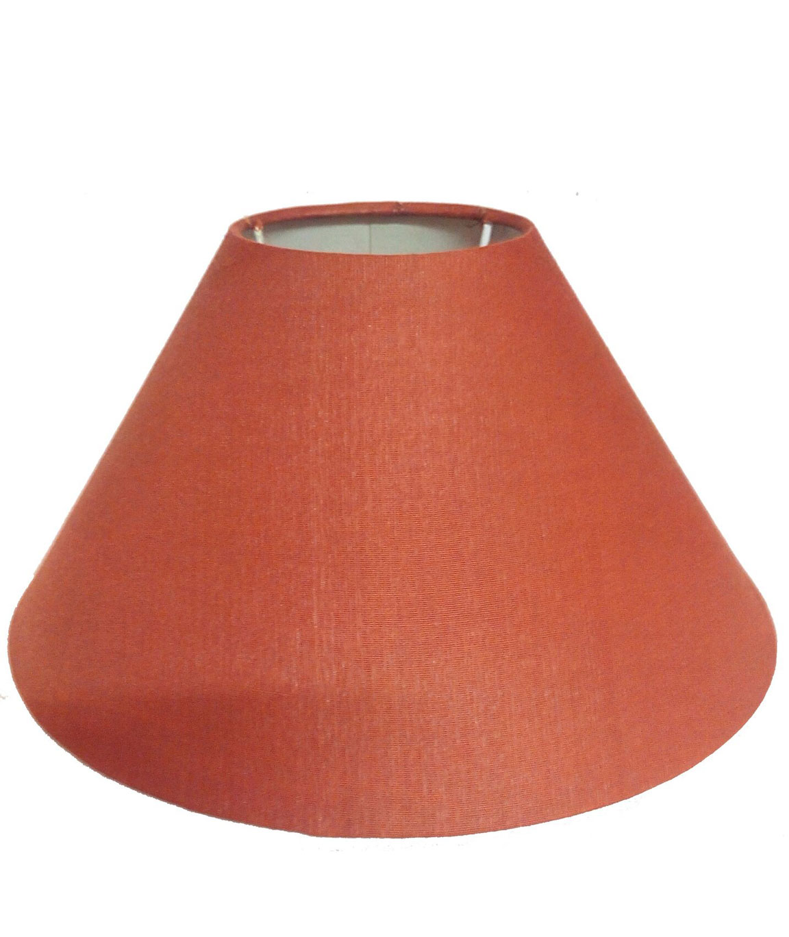 RDC 10 Inches Round Plain Rust Brown Lamp Shade For Table Lamp