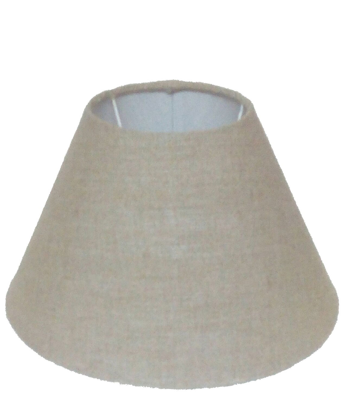 RDC 11 Inches Round Sand Brown Jute Lamp Shade for Table Lamp (B22 Holder Ring)