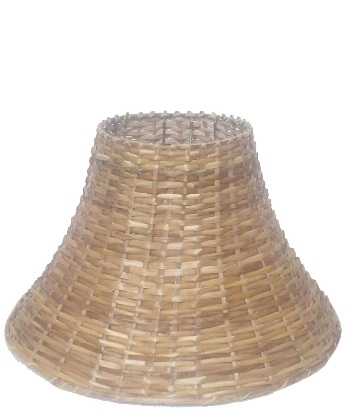 RDC 12 Inches Round Slanting Cane Lamp Shade for Table Lamp