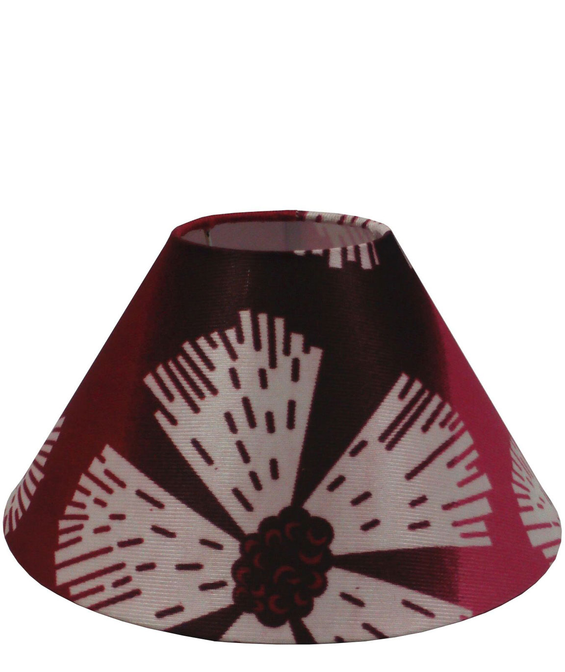 RDC 10 Inches Round Maroon Pink Floral Designer Lamp Shade for Table Lamp