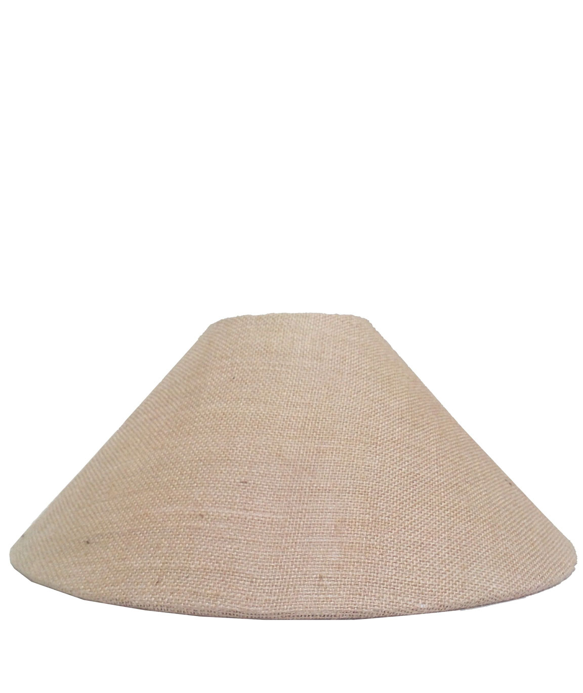 RDC 13 Inches Round Sand Brown Jute Lamp Shade for Table Lamp (B22 Holder Ring Size)