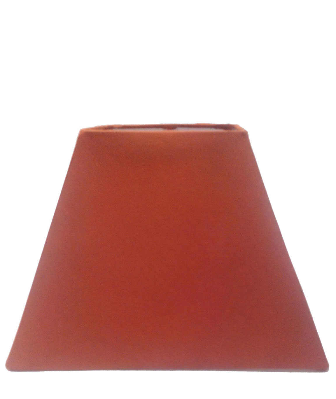 RDC 8 Inches Square Plain Rust Lamp Shade for Table Lamp