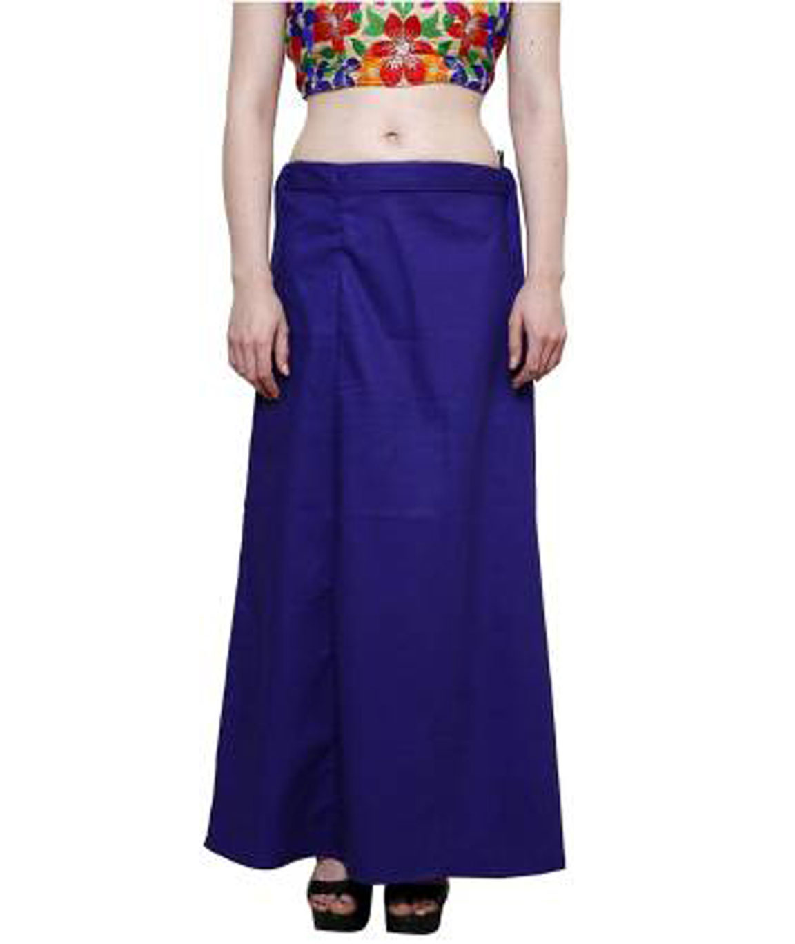 ROYAL BLUE COTTON BLEND PETTICOAT (FREE)