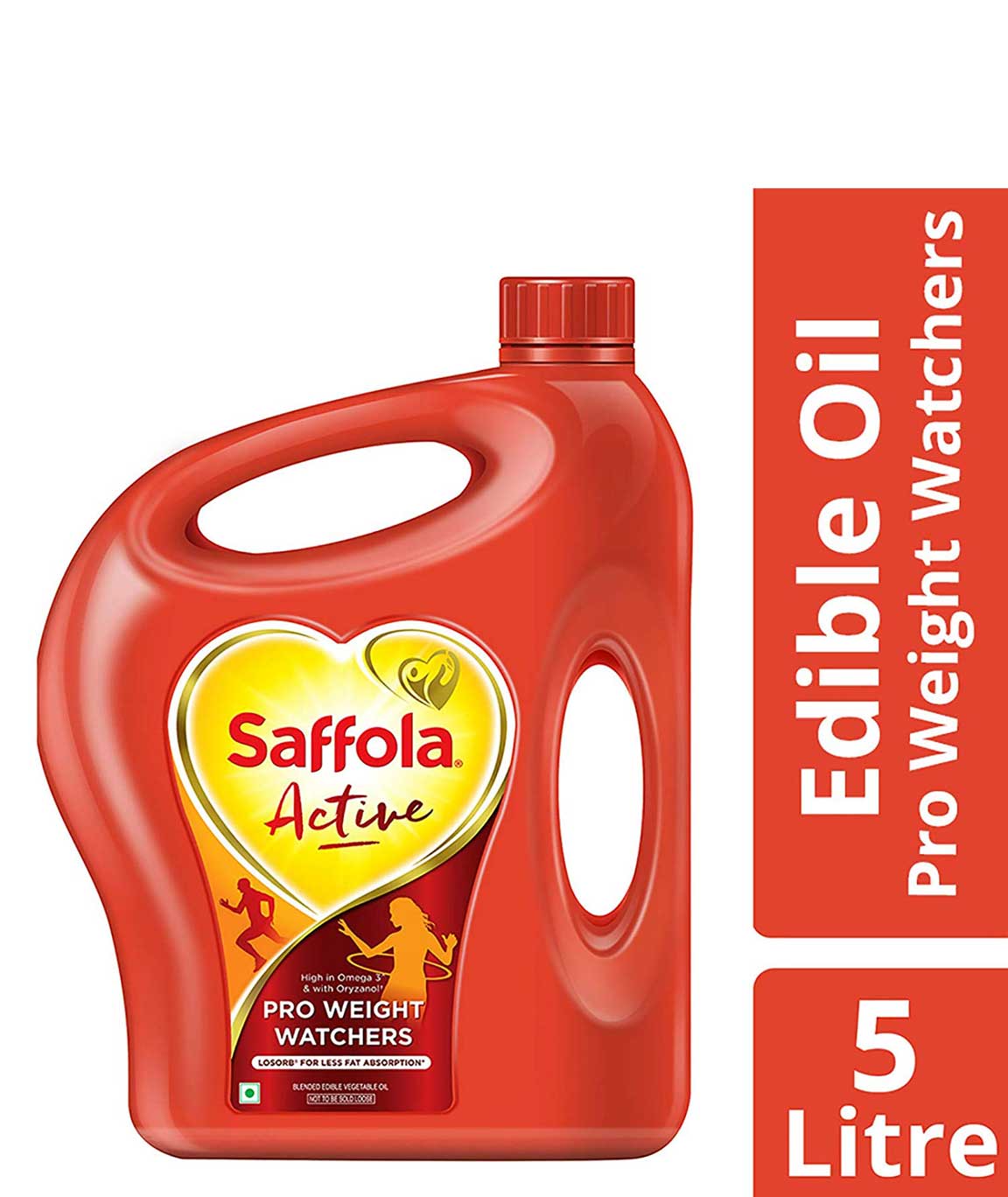 Saffola Active, Pro Weight Watchers Edible Oil, Jar, 5 L