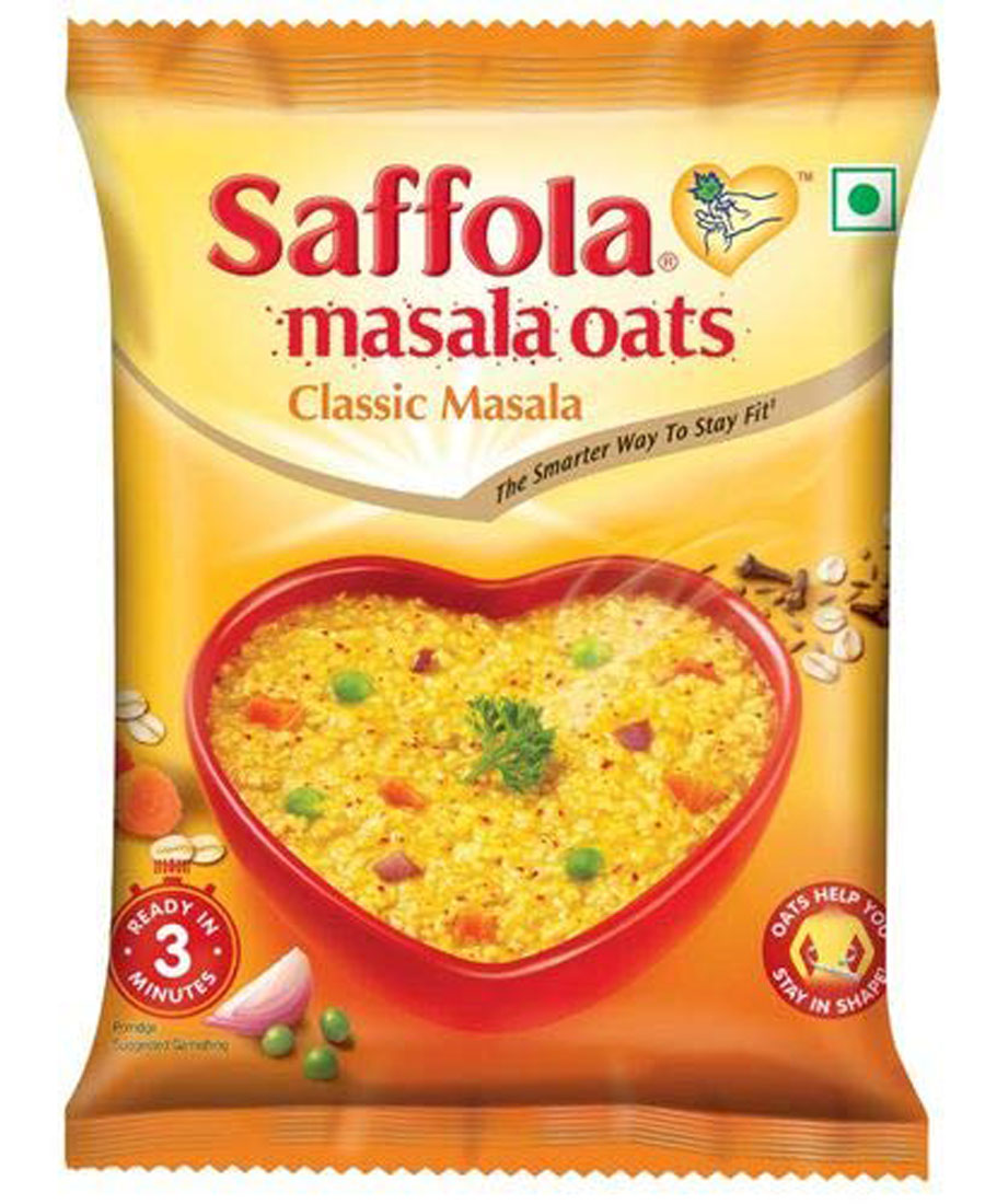 Saffola Masala Oats - Classic Masala, 10x40 gm Multipack