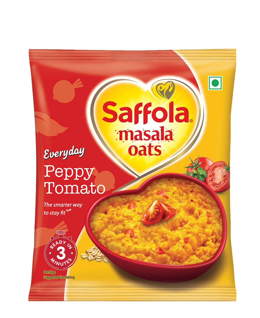 Saffola Masala Oats - Peppy Tomato, 38 gm