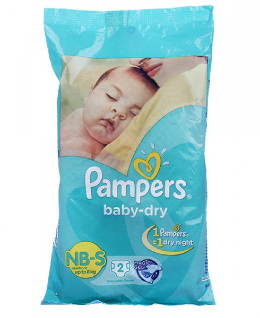 Pampers nb 2 count