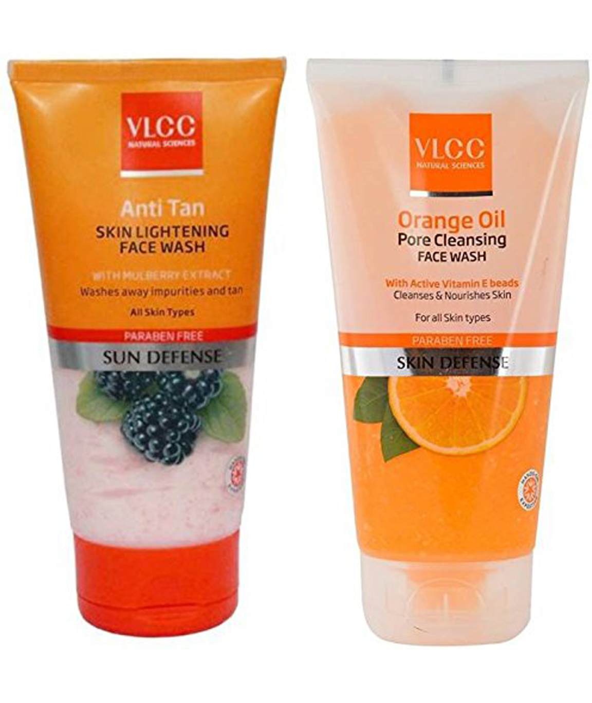  Vlcc Original Anti-Tan Skin Lightening & Orange Oil Pore Cleansing Face Wash (300 Ml)