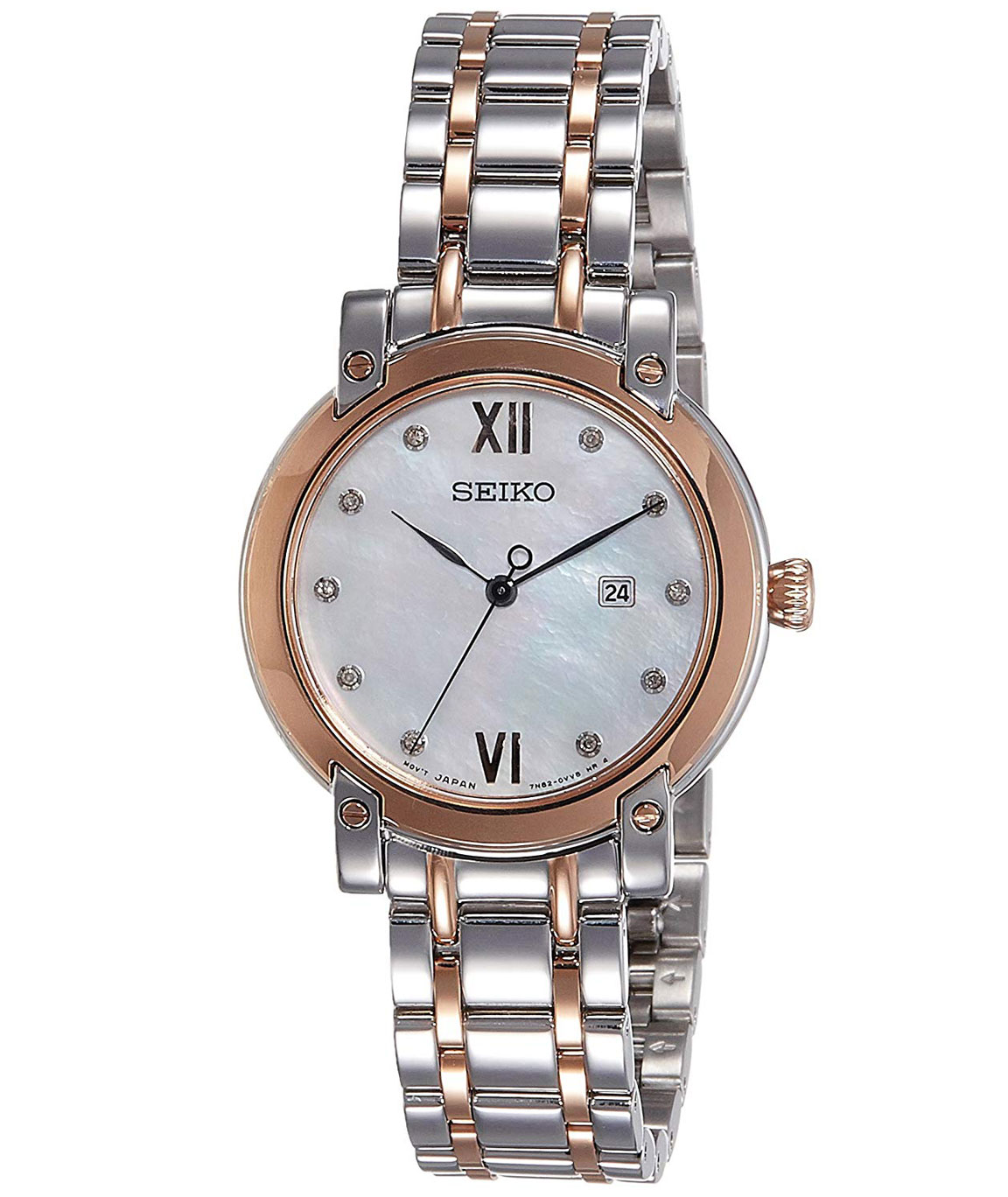 Seiko Analog Mother of Pearl Dial Women`s Watch