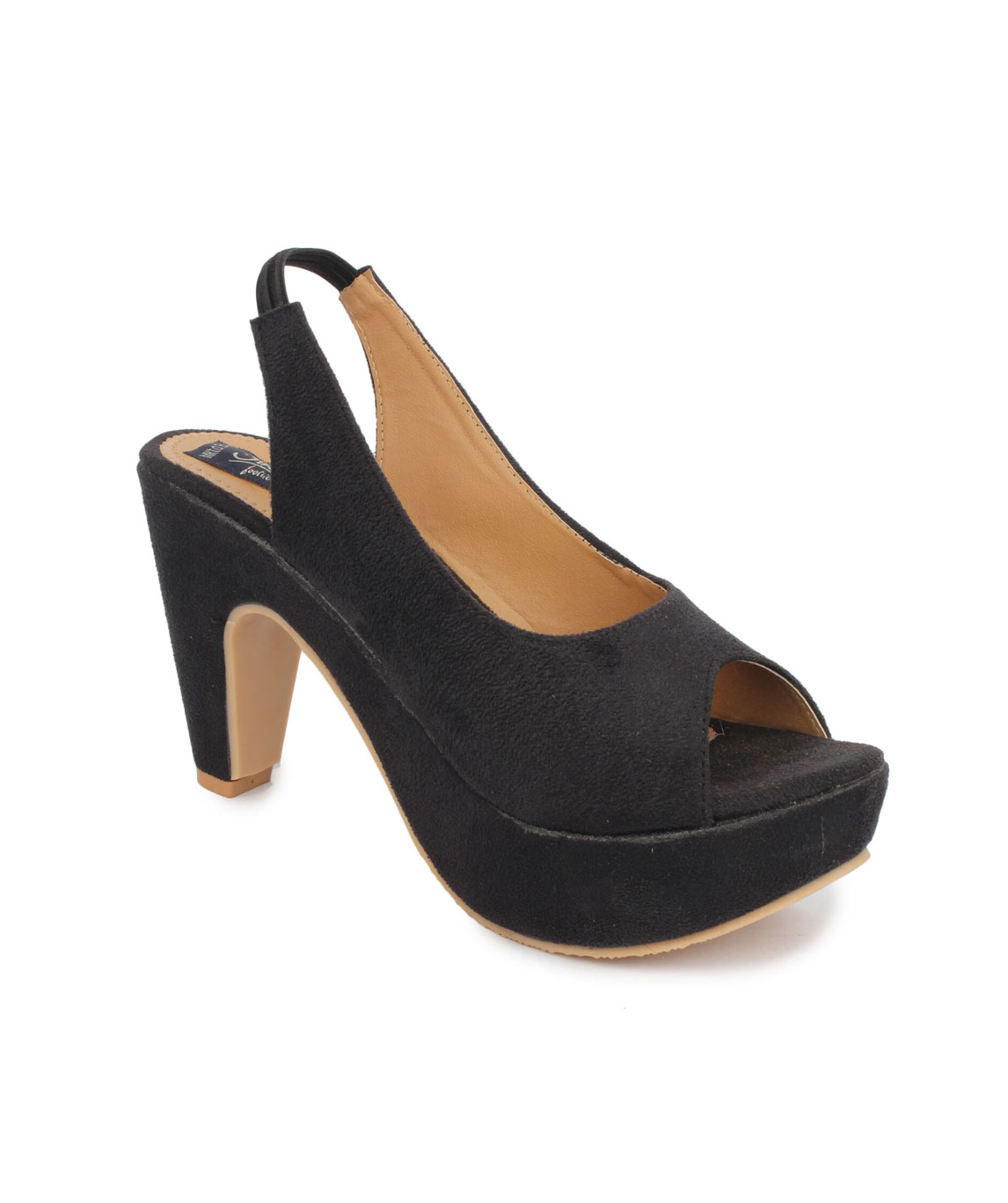 Sindhi Footwear Women`s Black Rexin Casual Sandals