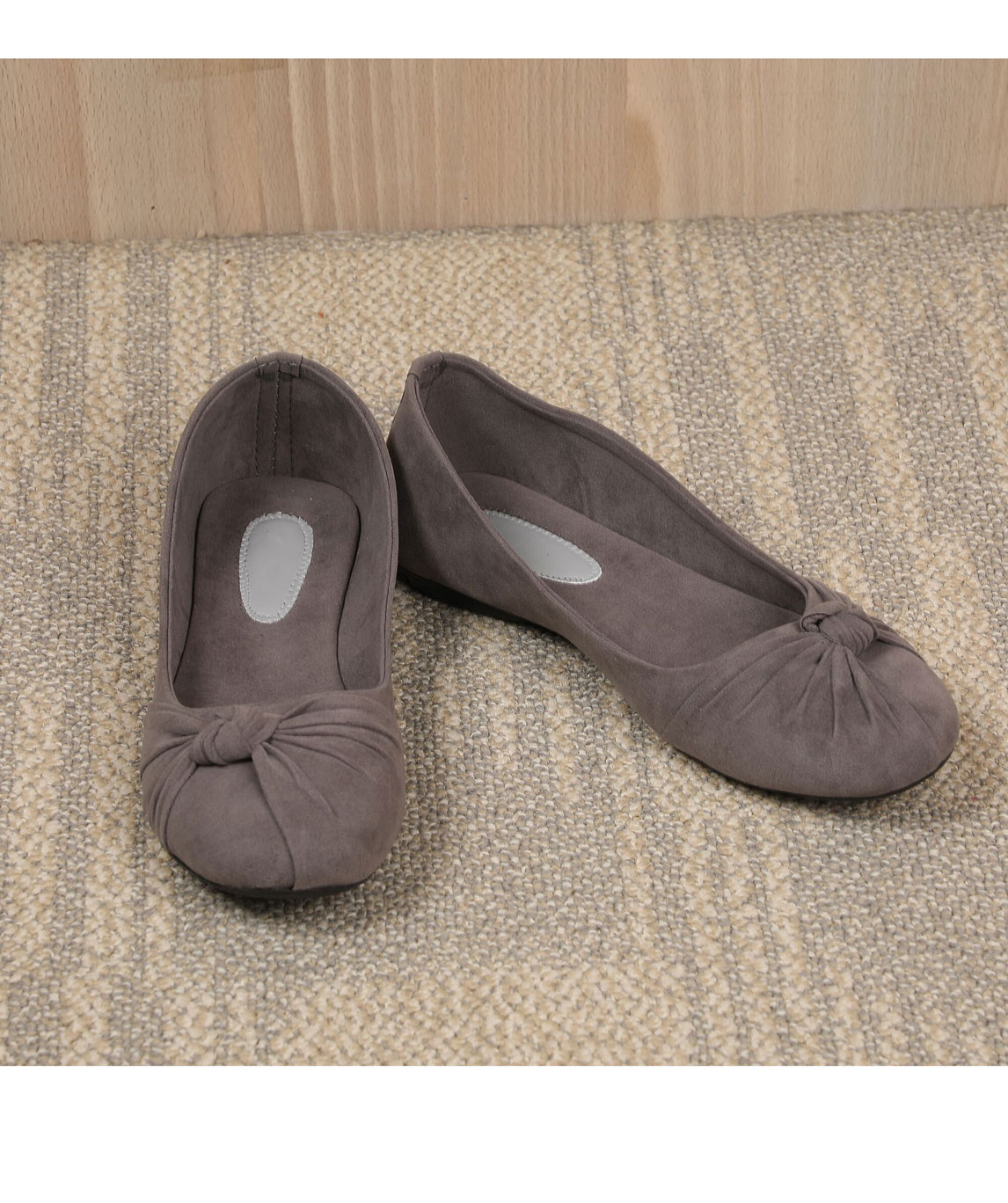 Sindhi Footwear Women`s Grey Rexin Casual Ballerinas